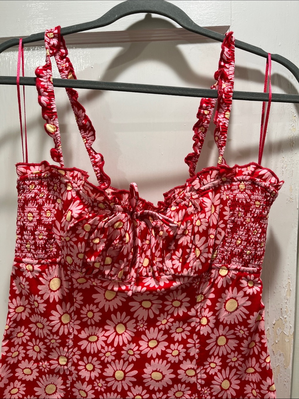Free People Tomato Daisy Print Midi Dress - Picture 7 of 12